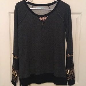 Long Sleeve Sequin Top